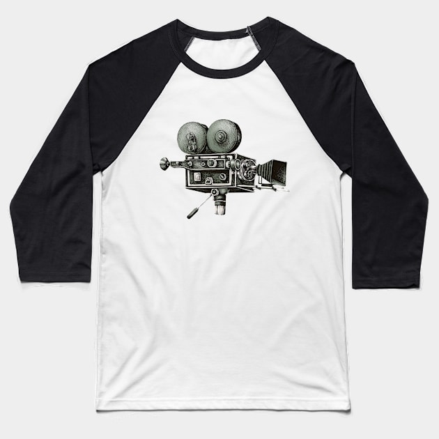 video camera Baseball T-Shirt by Brook_Bramble